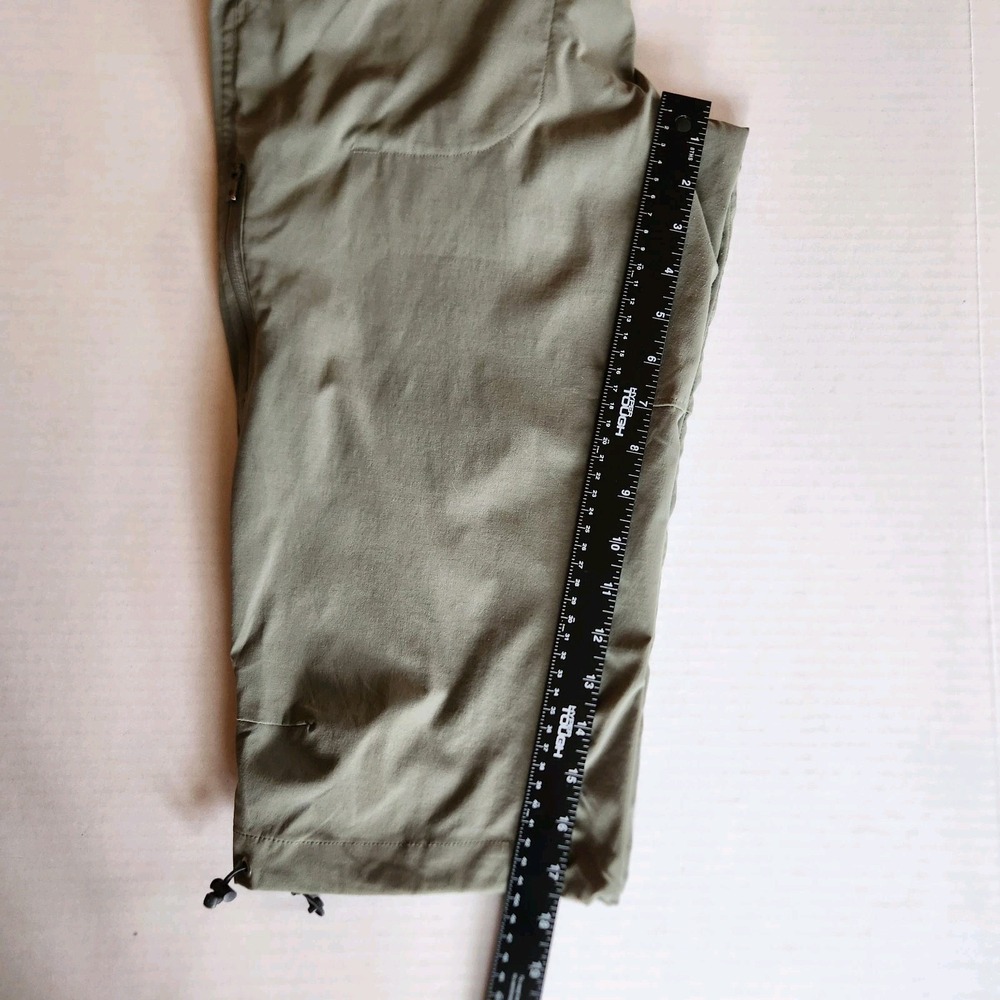 Columbia Womens Omni Shield Advanced Repellency Capris Long Shorts Sz 10 Green - Picture 11 of 16